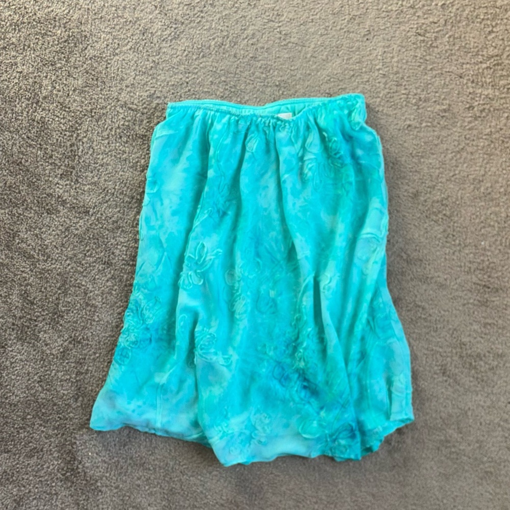 Dressbarn Women's Blue and Green Skirt ㅇㅈㅅ